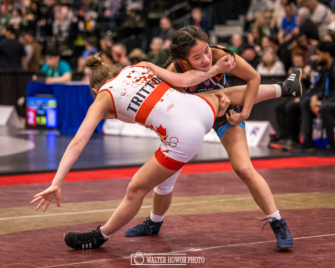 Isabelle Chen wrestling match