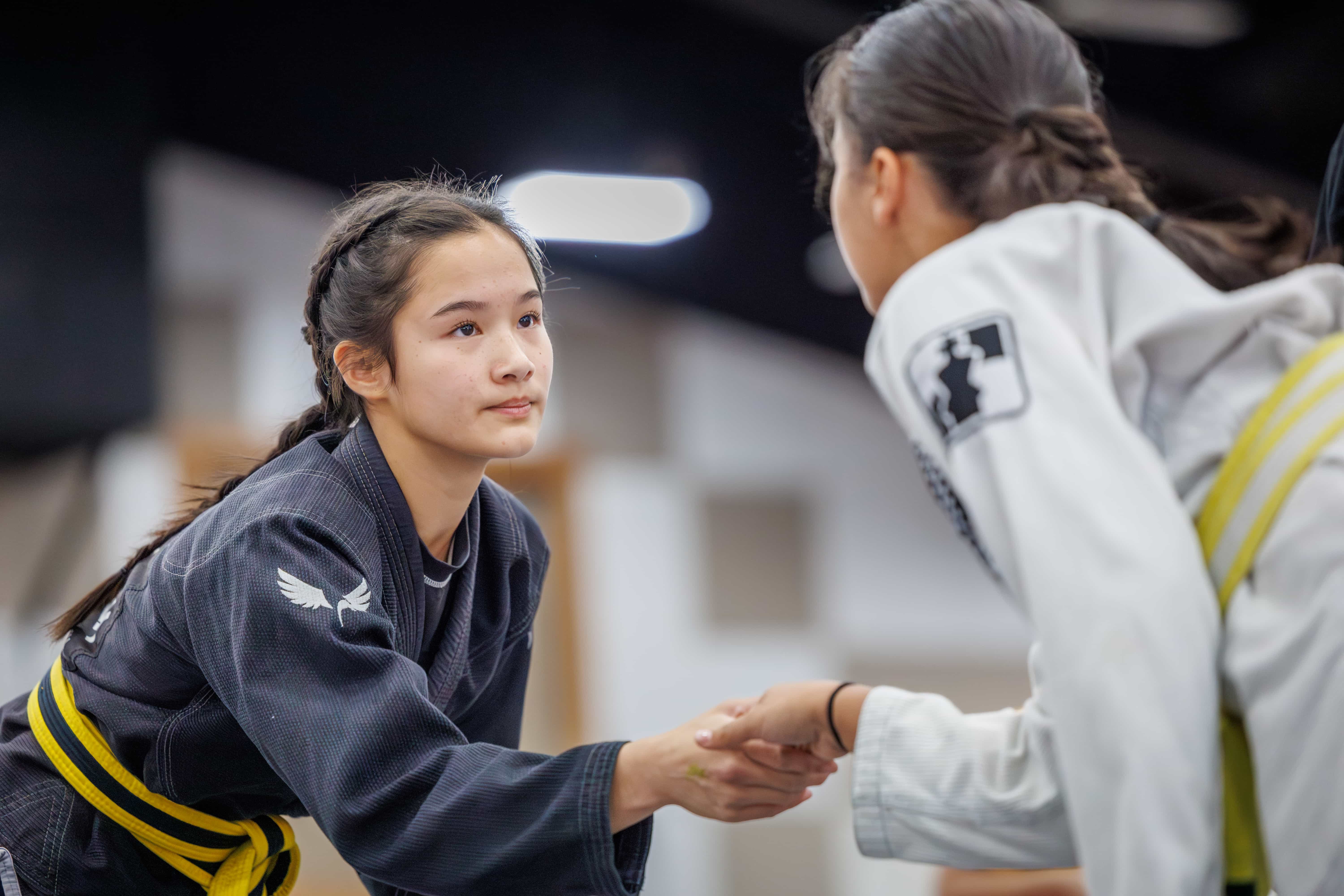 Isabelle Chen on the mat