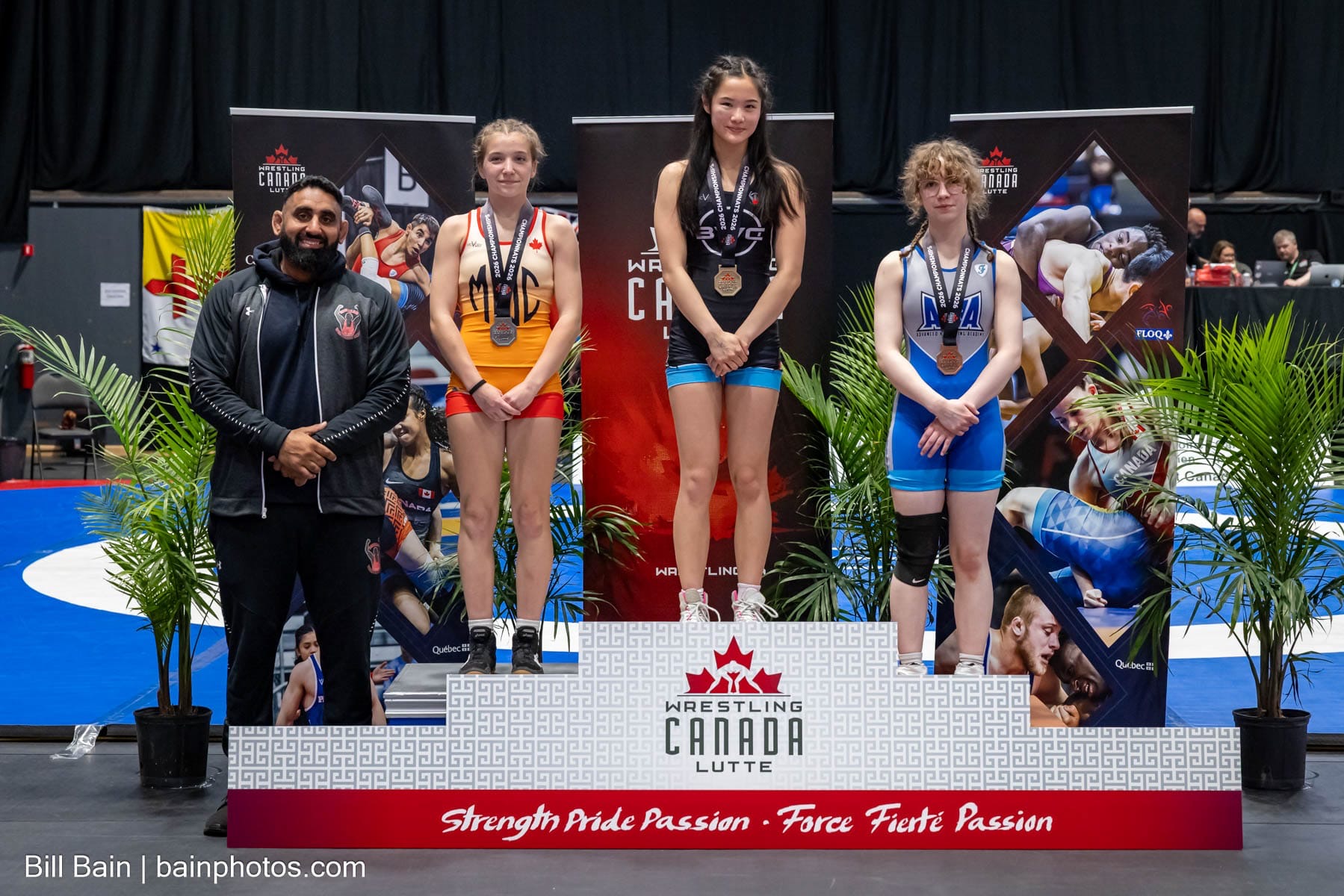 Isabelle Chen on the podium at the 2026 Canadian World Team Trials